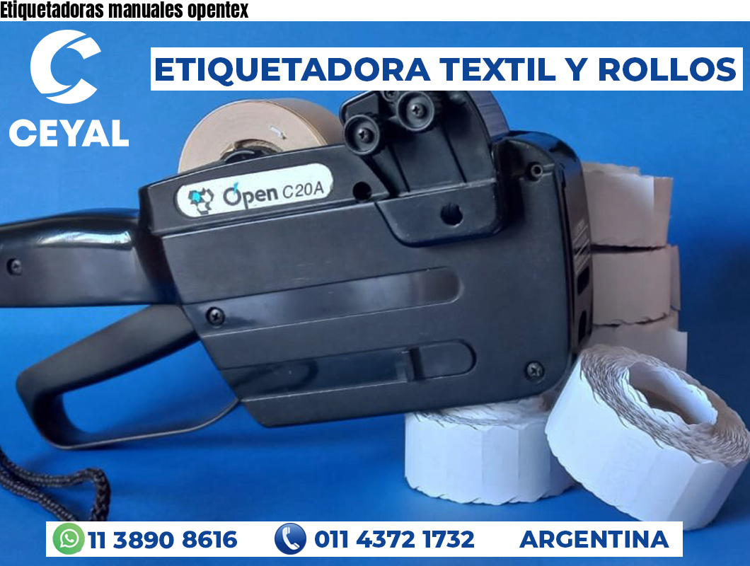 Etiquetadoras manuales opentex