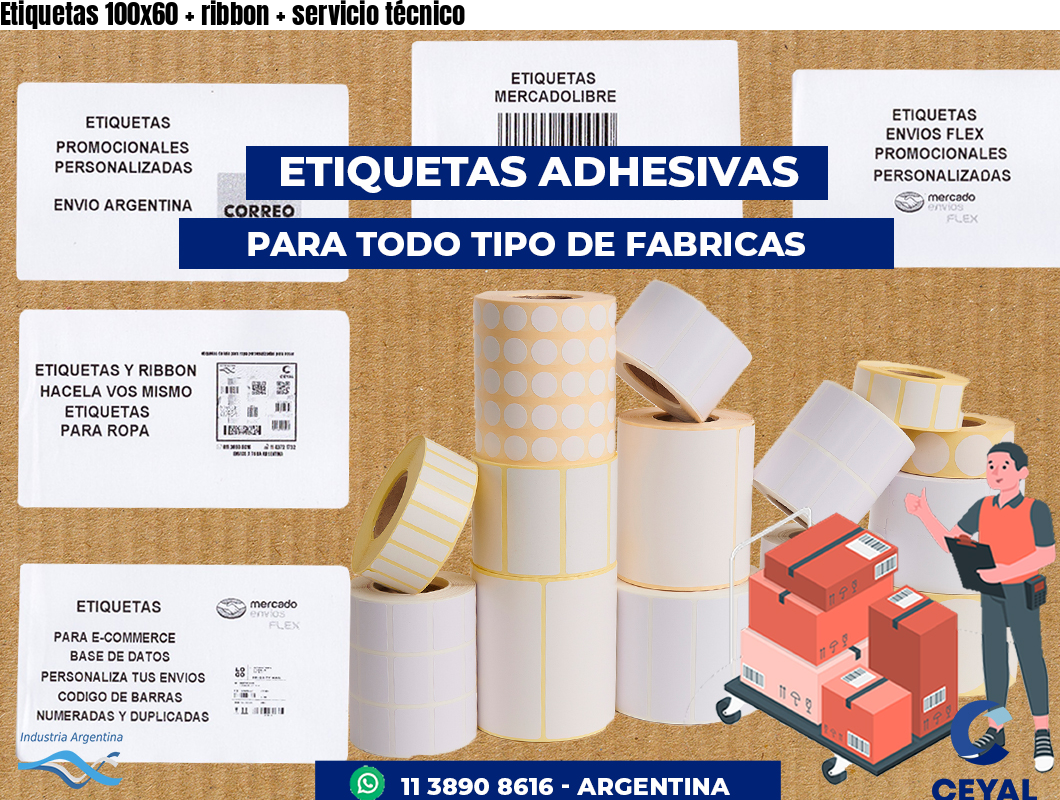 Etiquetas 100x60   ribbon   servicio técnico