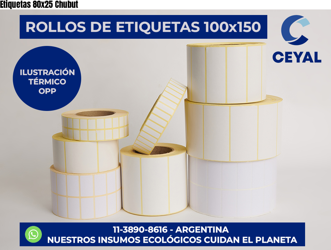 Etiquetas 80x25 Chubut