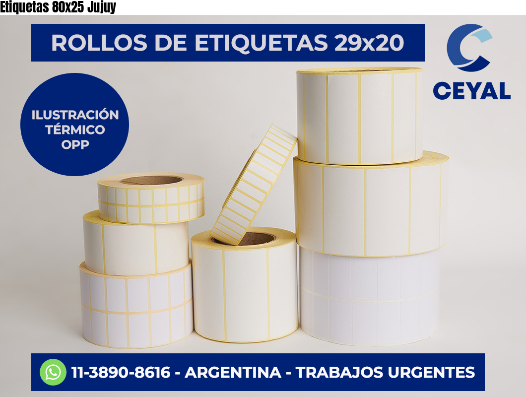 Etiquetas 80×25 Jujuy