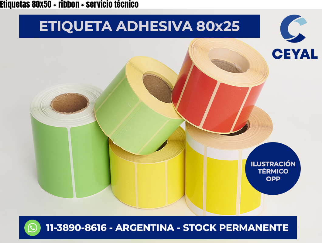 Etiquetas 80×50   ribbon   servicio técnico
