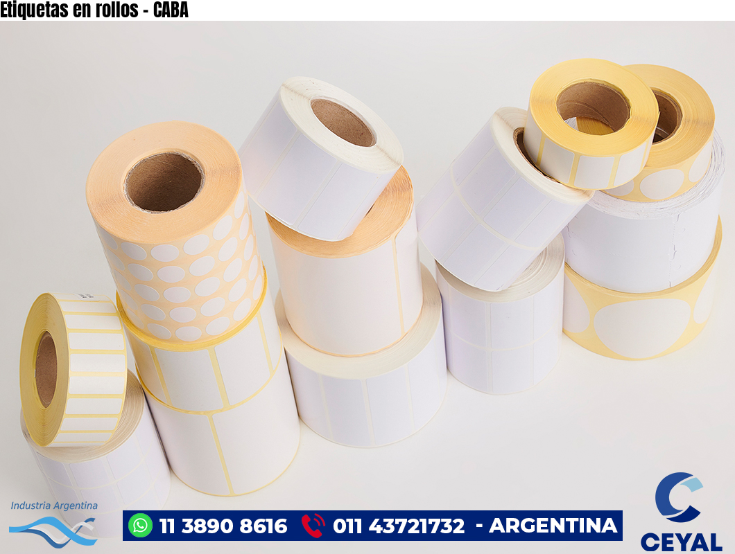 Etiquetas en rollos - CABA
