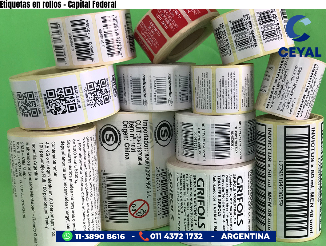 Etiquetas en rollos - Capital Federal