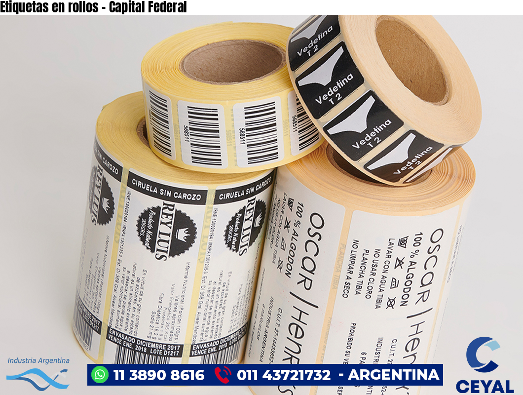 Etiquetas en rollos – Capital Federal