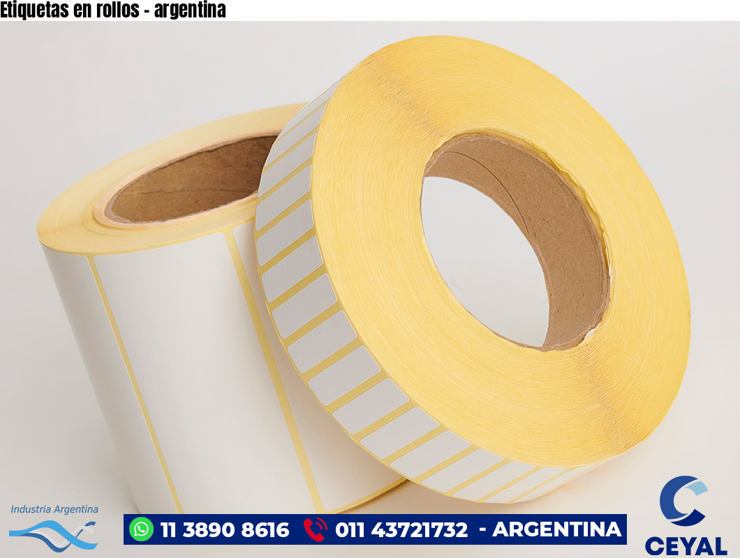 Etiquetas en rollos - argentina