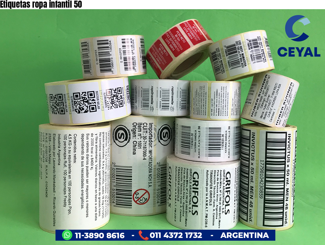 Etiquetas ropa infantil 50