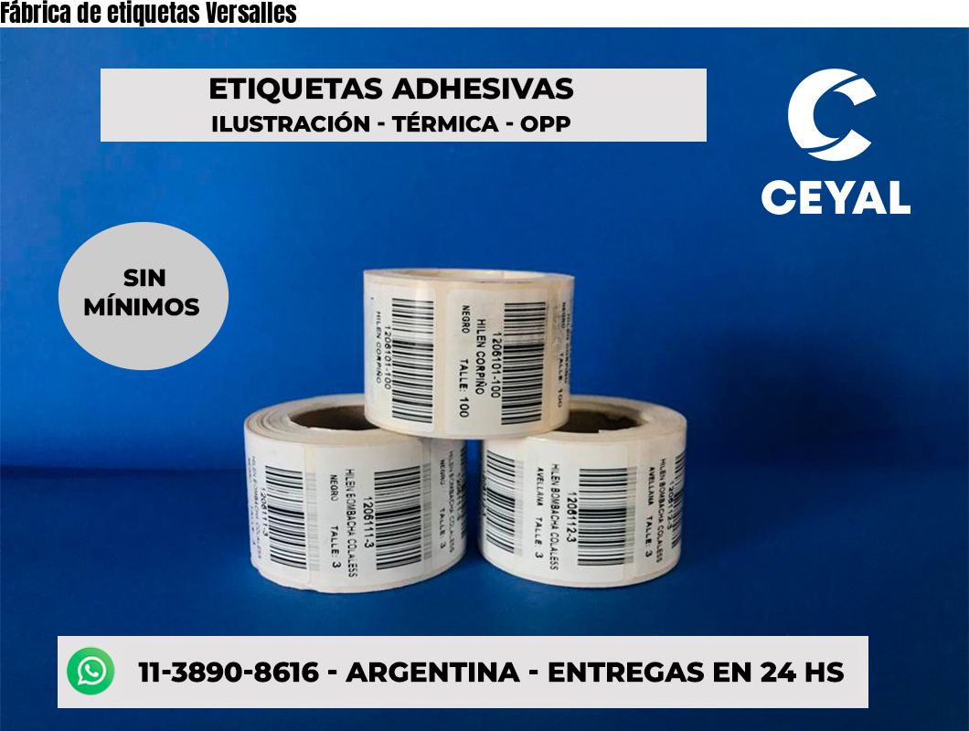 Fábrica de etiquetas Versalles