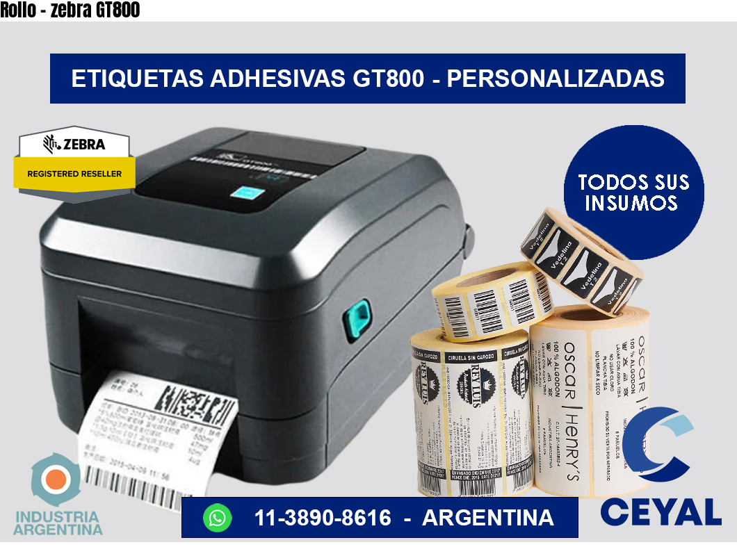 Rollo – zebra GT800