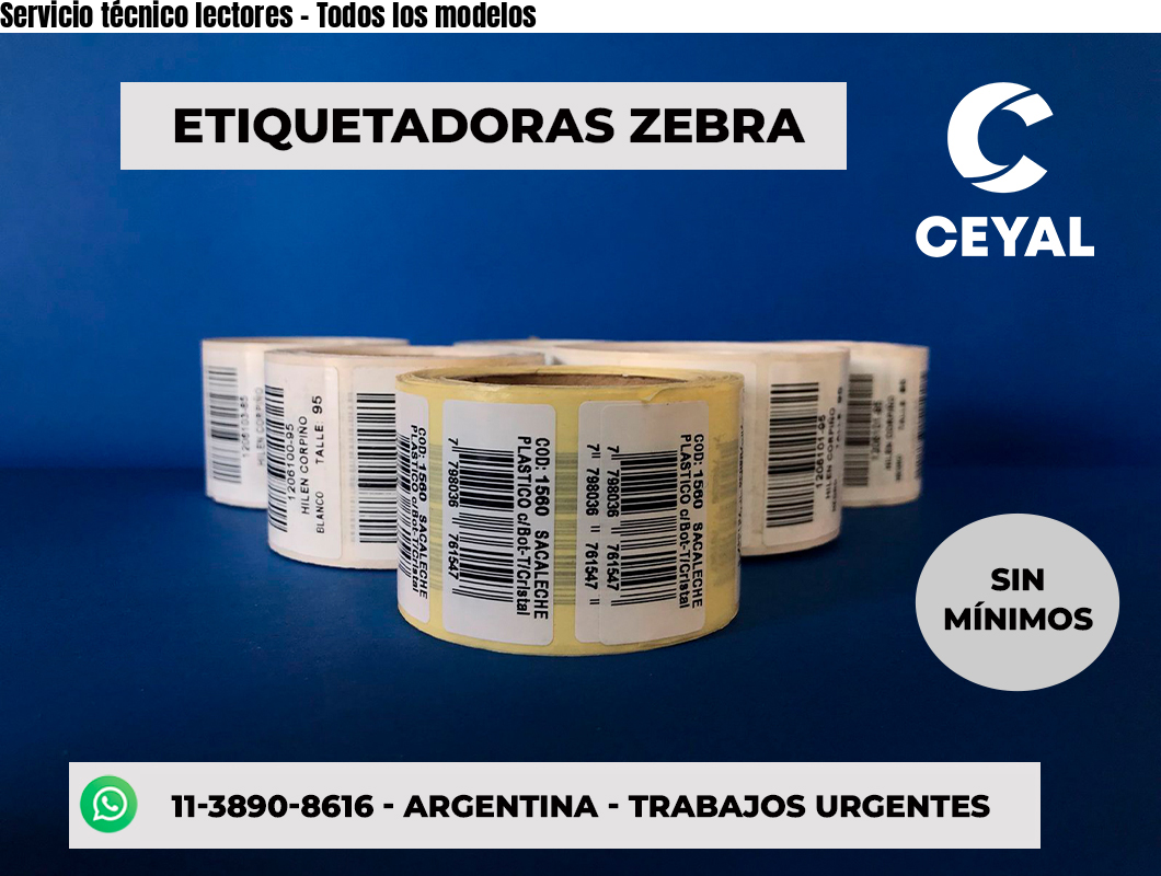 Servicio técnico lectores - Todos los modelos