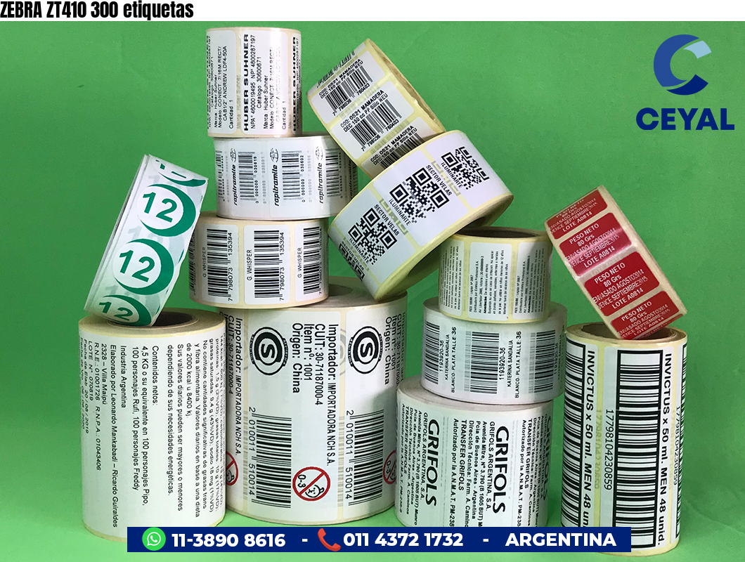 ZEBRA ZT410 300 etiquetas