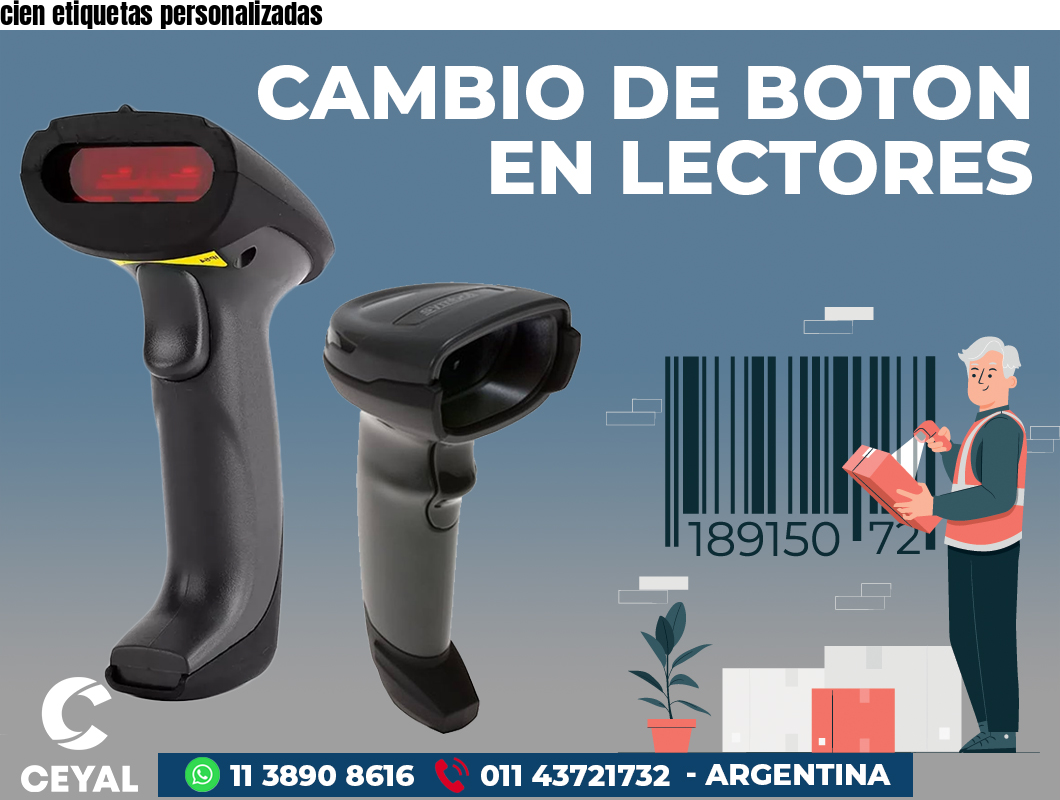 cien etiquetas personalizadas