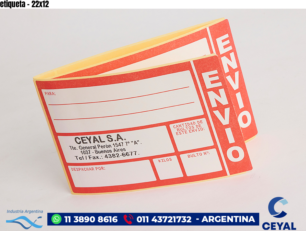 etiqueta - 22x12