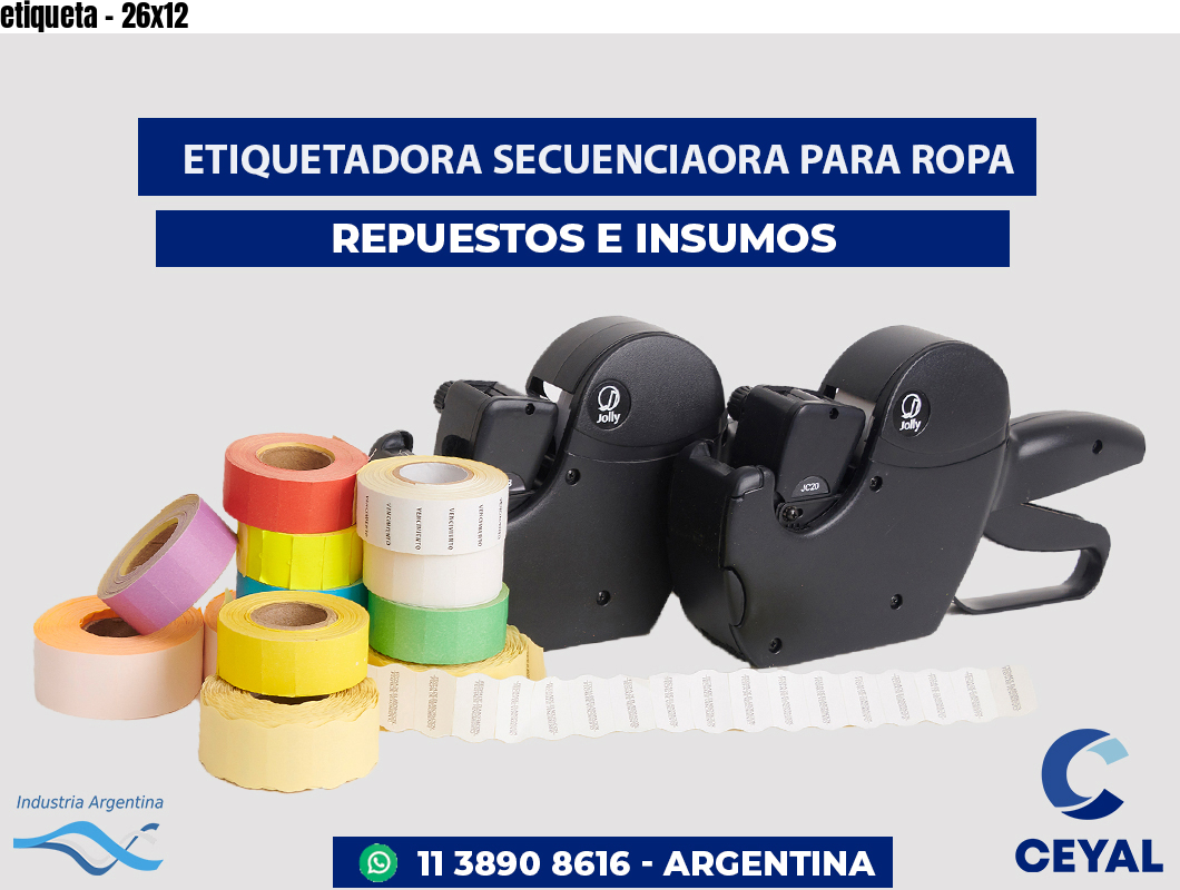 etiqueta - 26x12