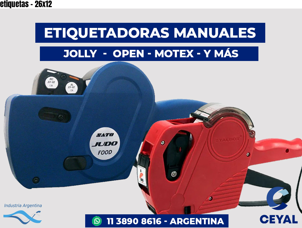 etiquetas - 26x12