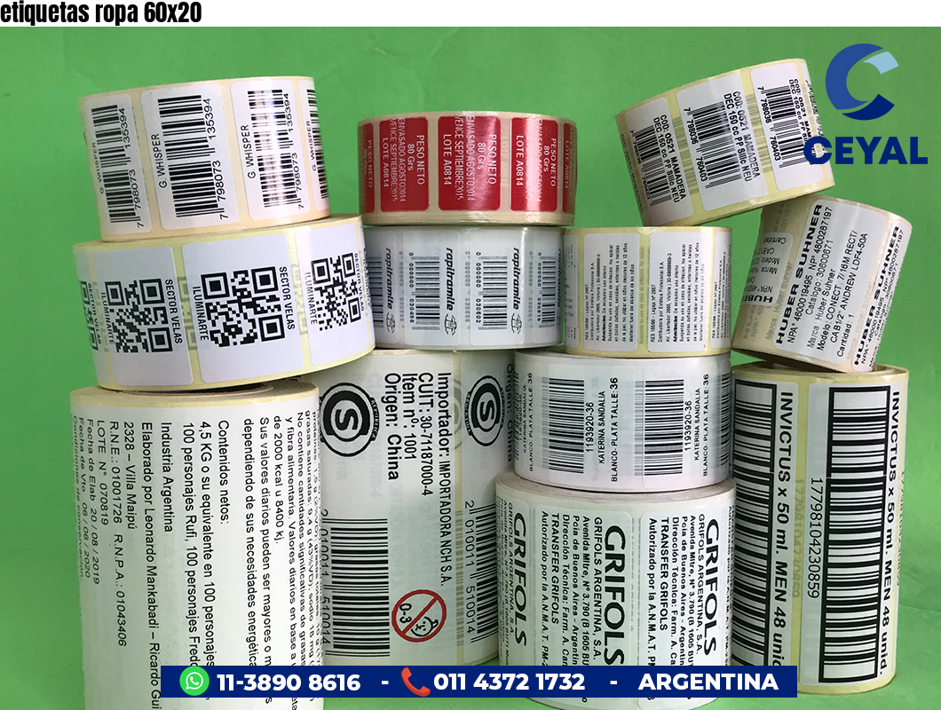 etiquetas ropa 60x20