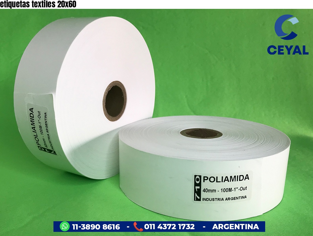 etiquetas textiles 20x60