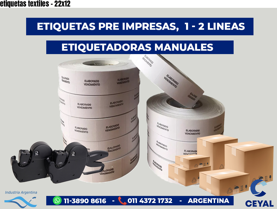 etiquetas textiles - 22x12
