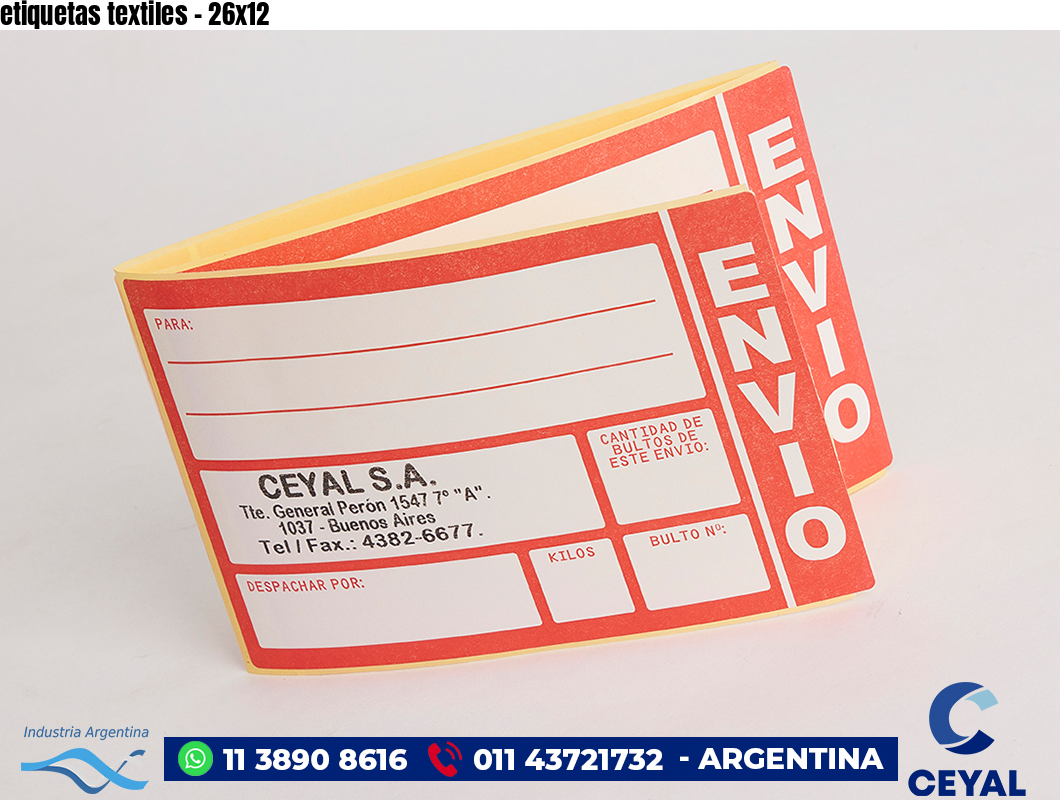 etiquetas textiles - 26x12