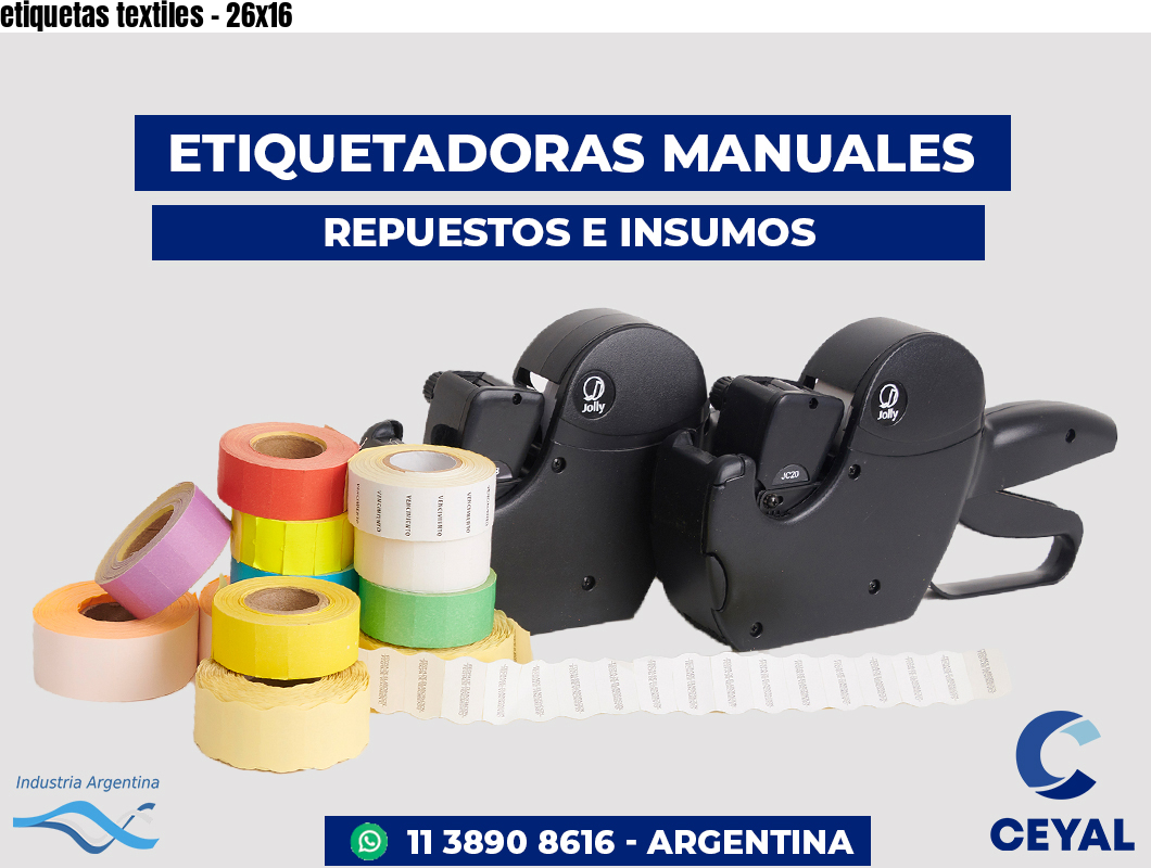 etiquetas textiles - 26x16
