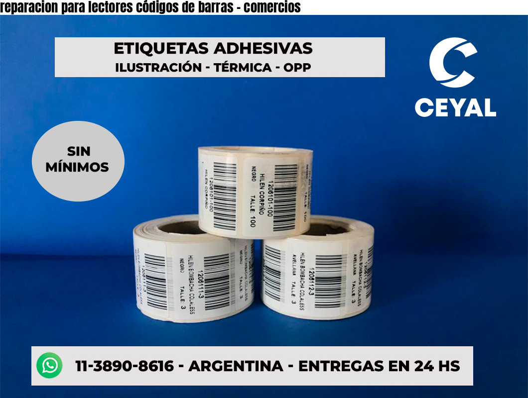 reparacion para lectores códigos de barras - comercios