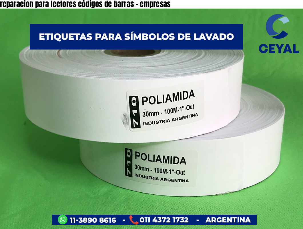reparacion para lectores códigos de barras - empresas