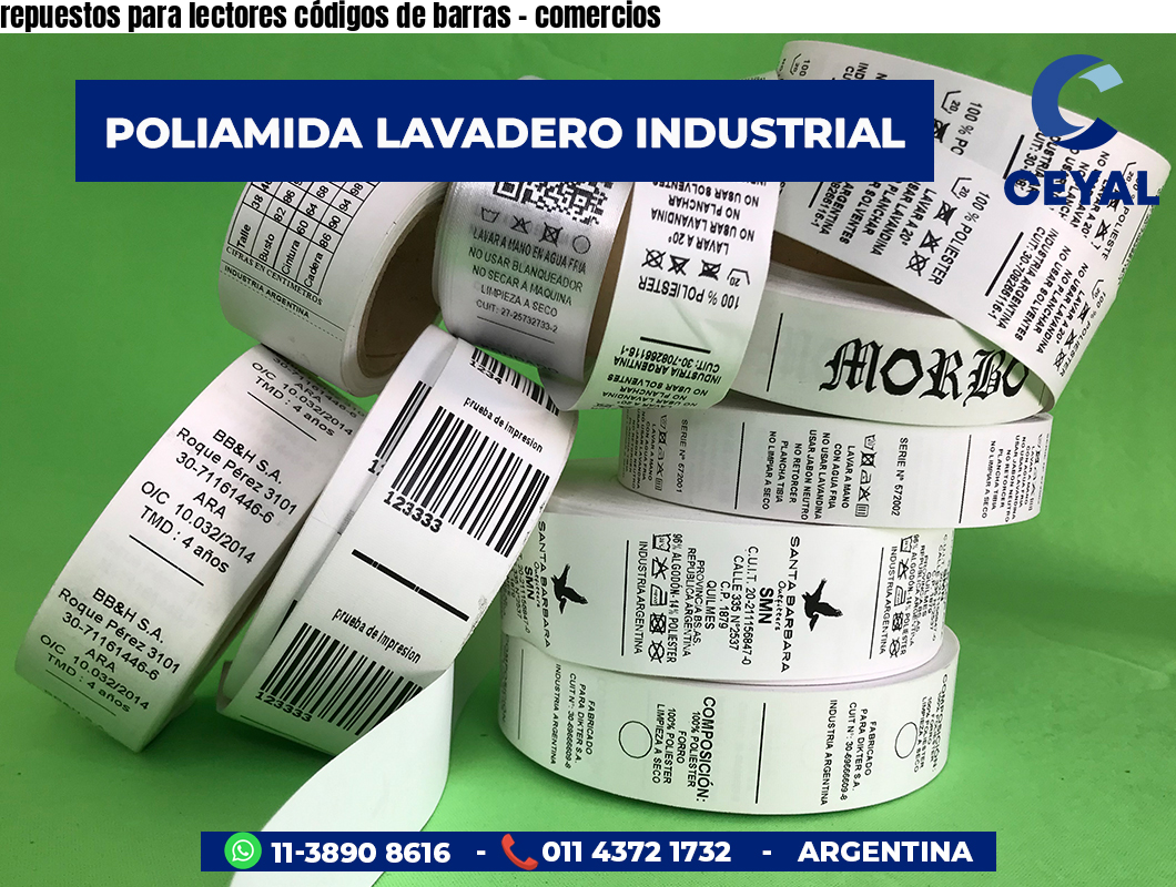 repuestos para lectores códigos de barras - comercios