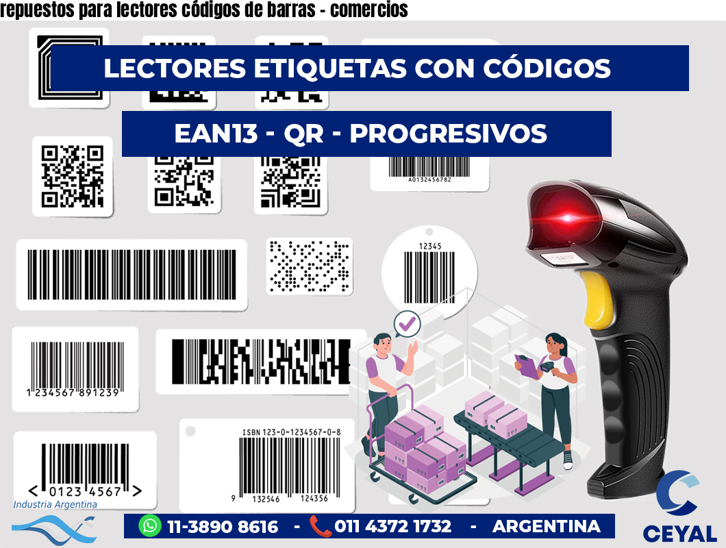 repuestos para lectores códigos de barras - comercios
