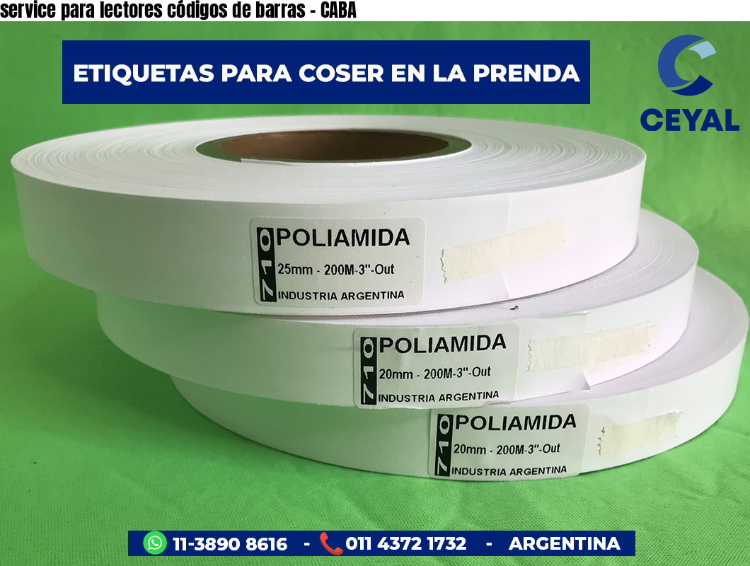 service para lectores códigos de barras - CABA