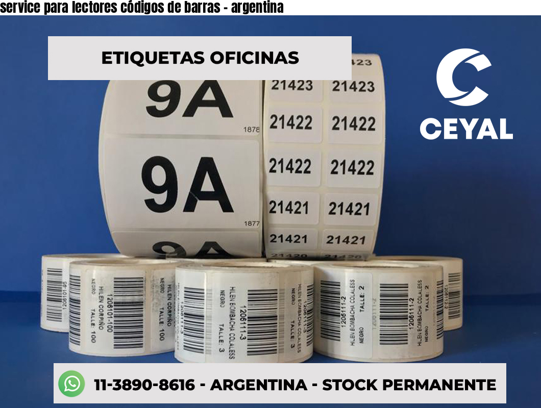 service para lectores códigos de barras - argentina