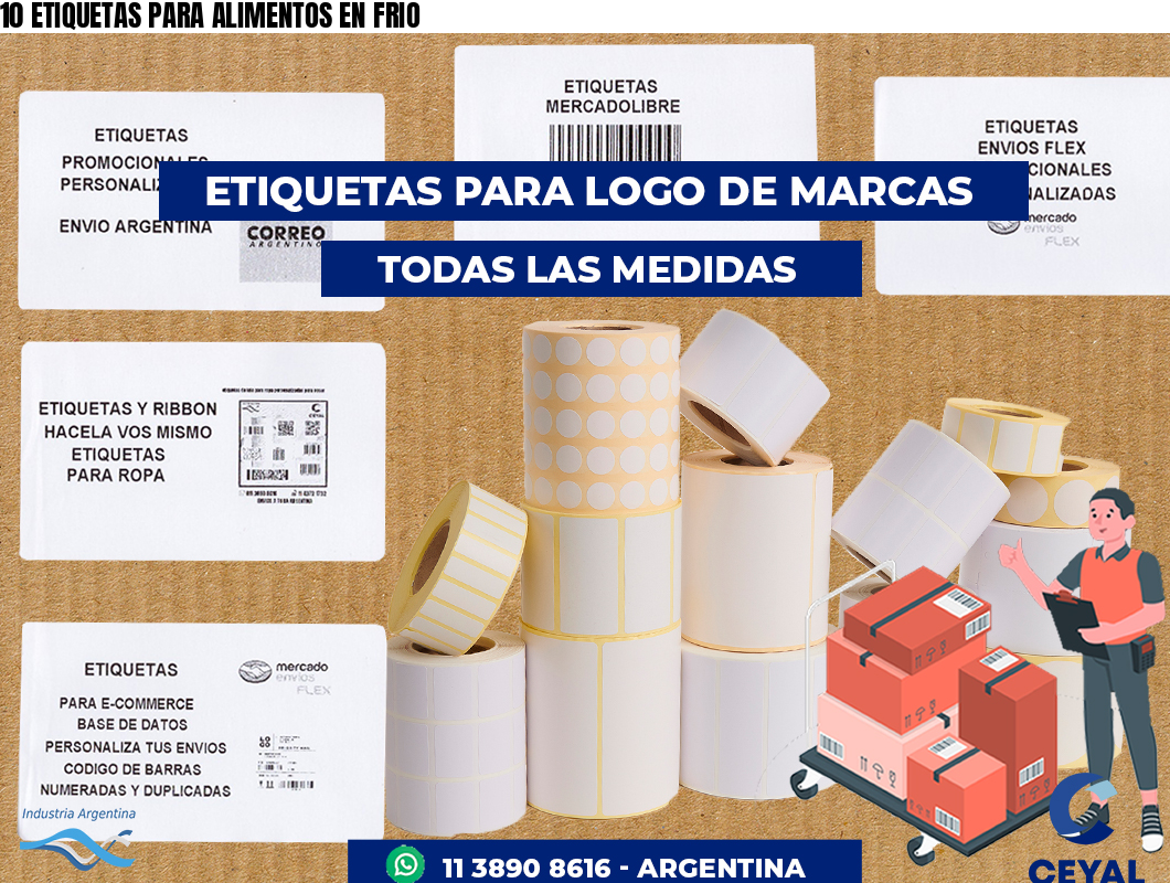 10 ETIQUETAS PARA ALIMENTOS EN FRIO