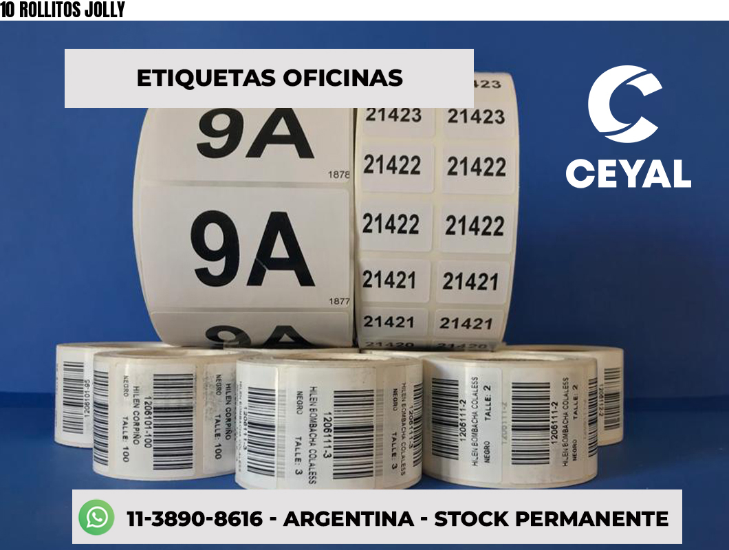 10 ROLLITOS JOLLY