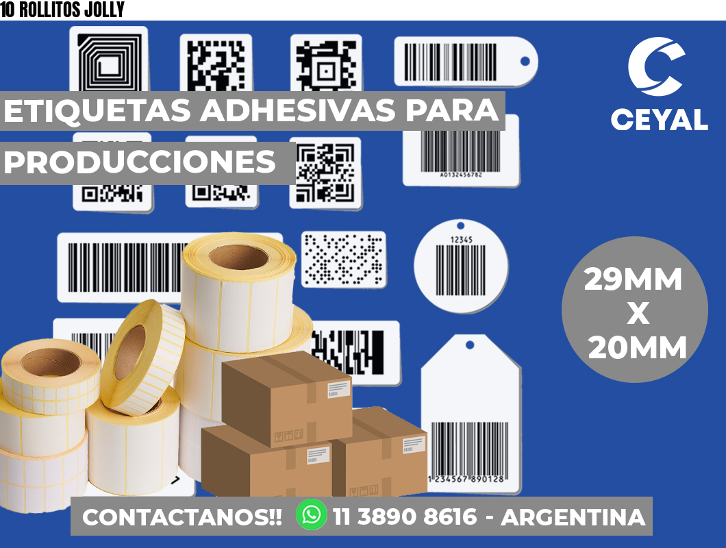 10 ROLLITOS JOLLY