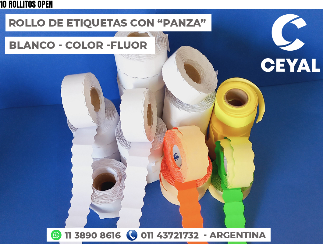 10 ROLLITOS OPEN