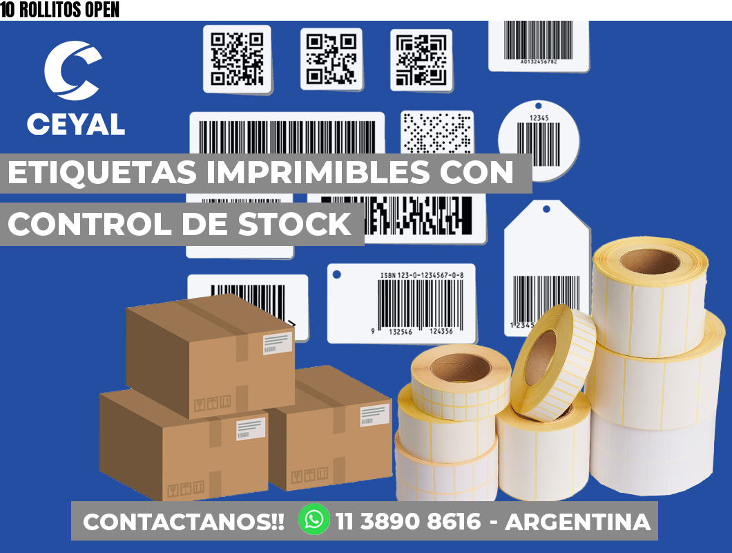 10 ROLLITOS OPEN