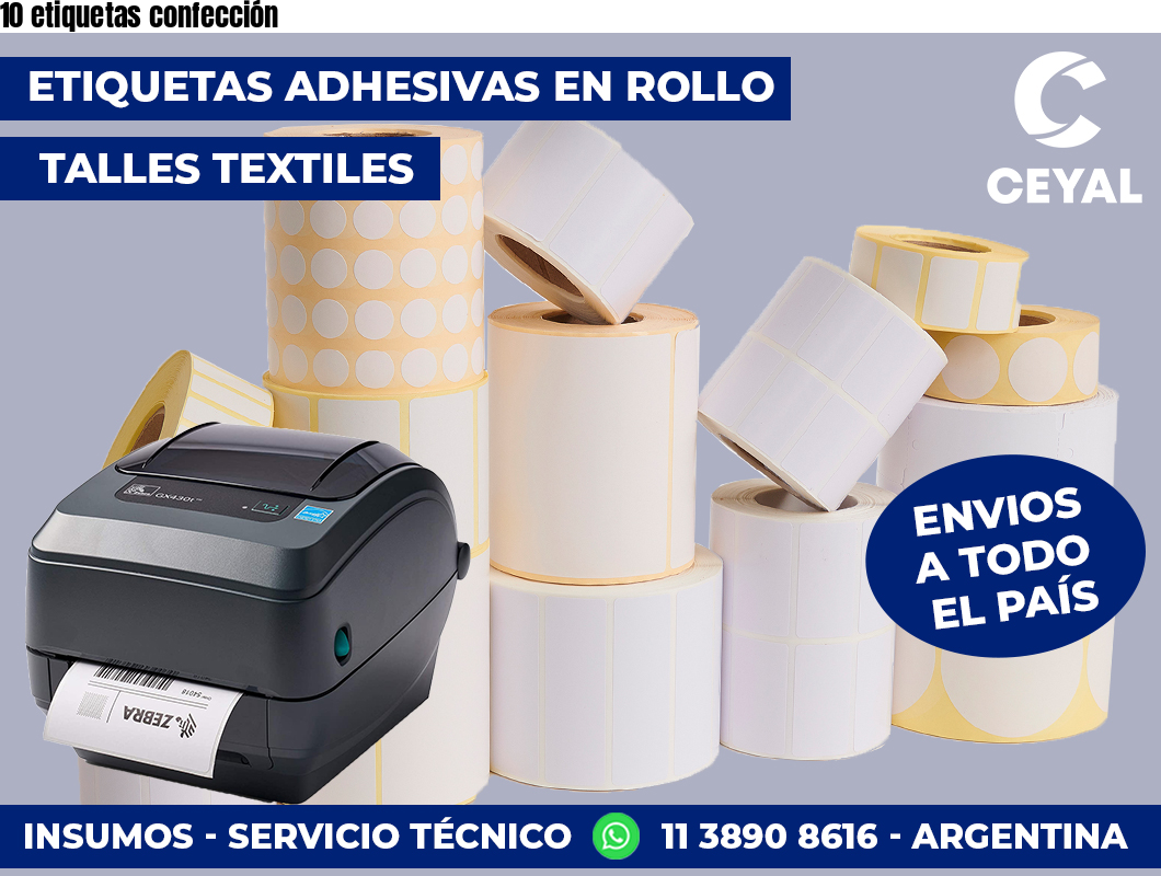 10 etiquetas confección
