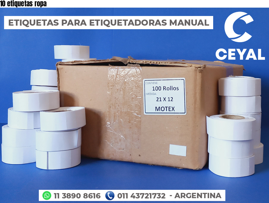 10 etiquetas ropa