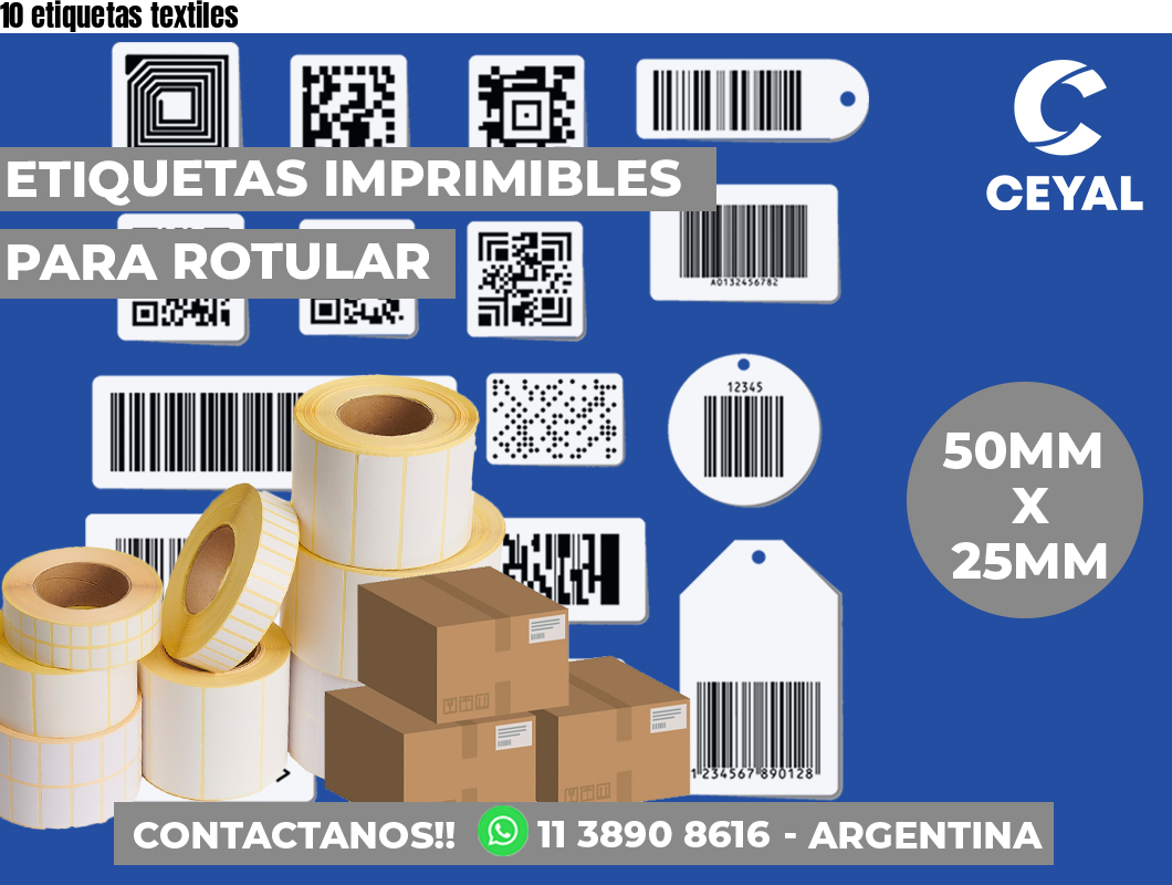 10 etiquetas textiles