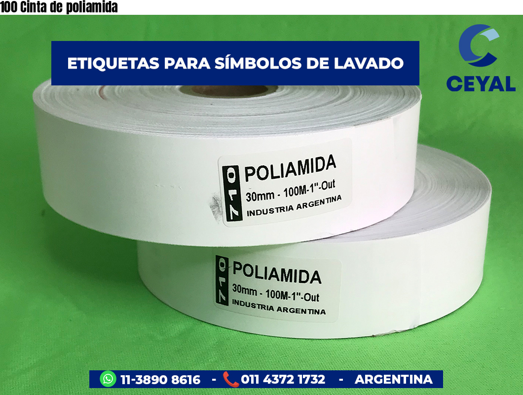 100 Cinta de poliamida