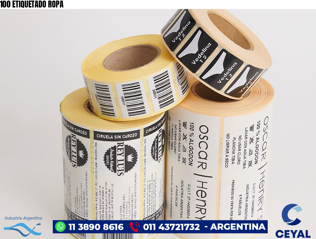 100 ETIQUETADO ROPA