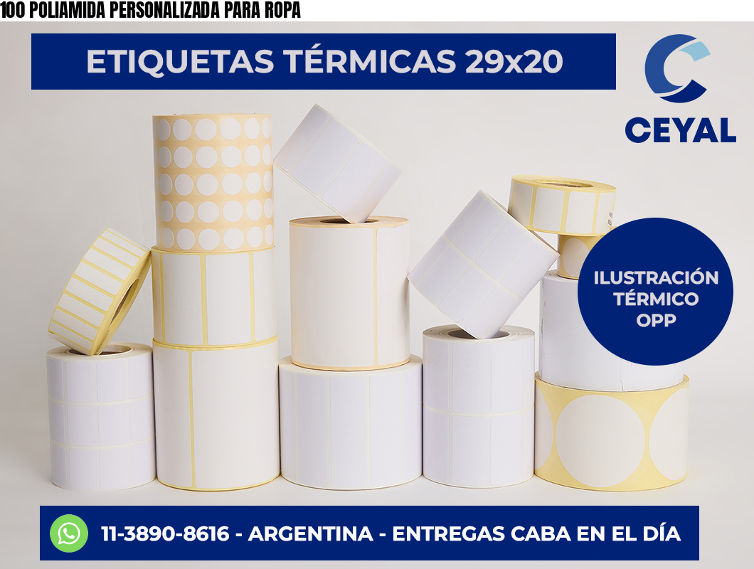 100 POLIAMIDA PERSONALIZADA PARA ROPA