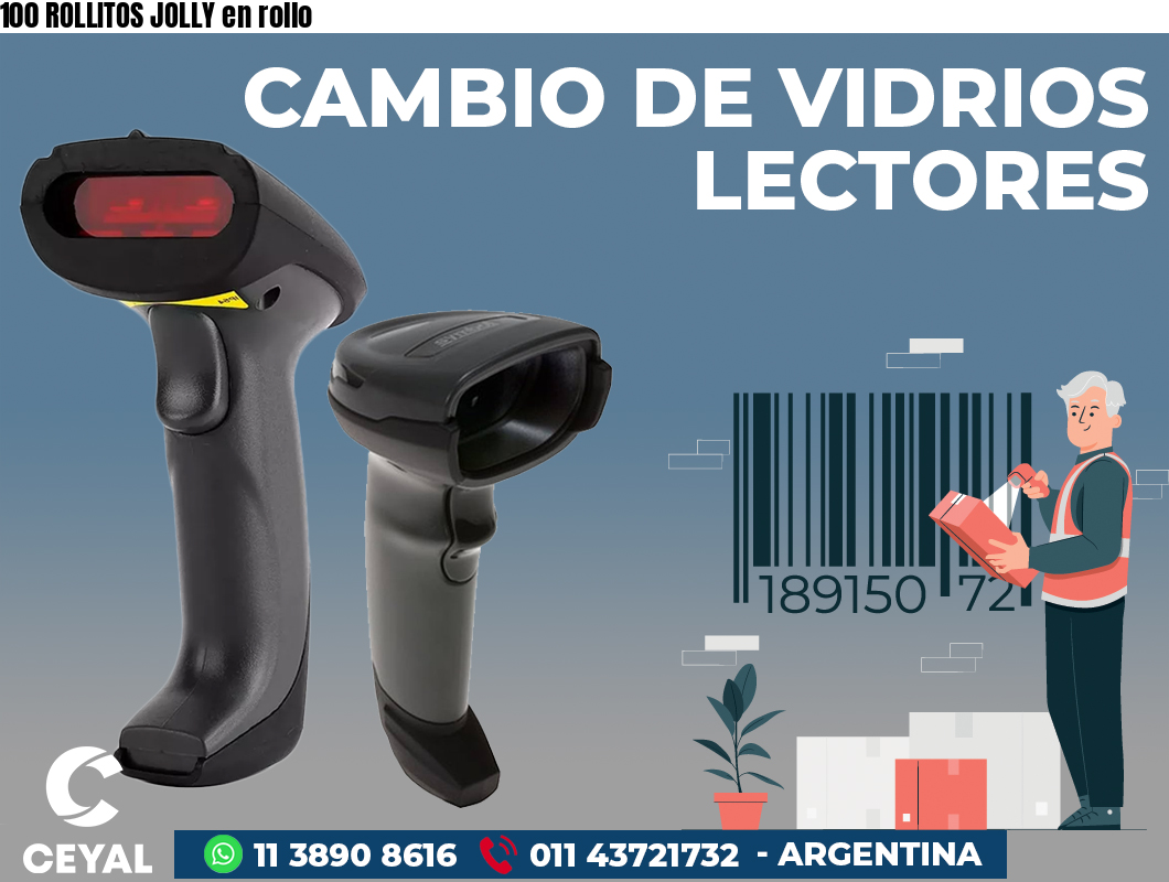 100 ROLLITOS JOLLY en rollo