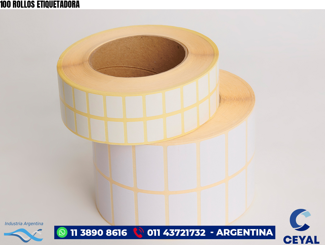 100 ROLLOS ETIQUETADORA