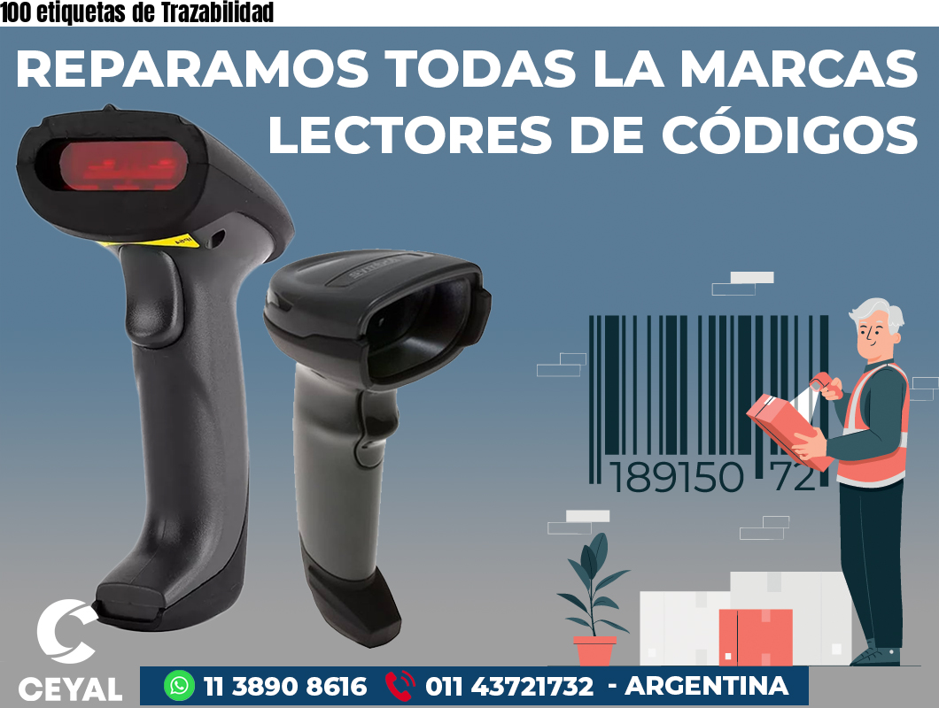 100 etiquetas de Trazabilidad
