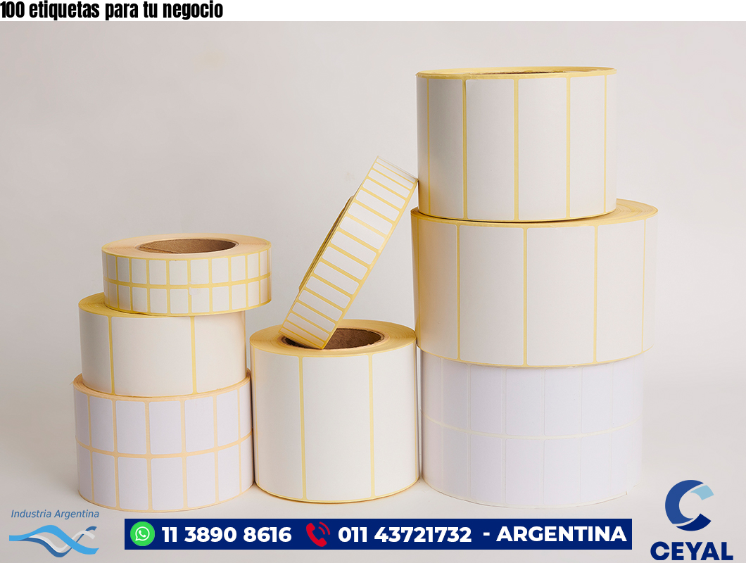 100 etiquetas para tu negocio