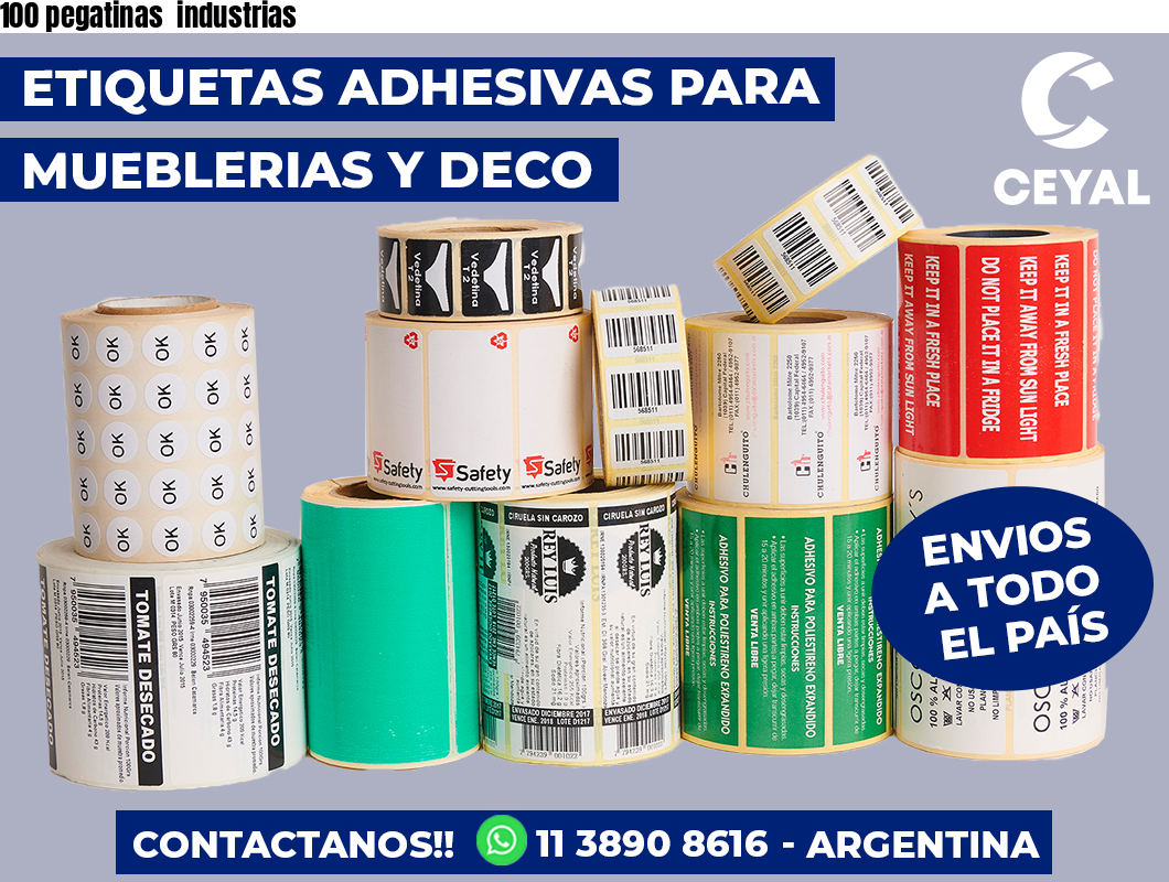 100 pegatinas industrias