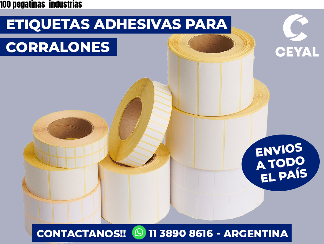 100 pegatinas  industrias
