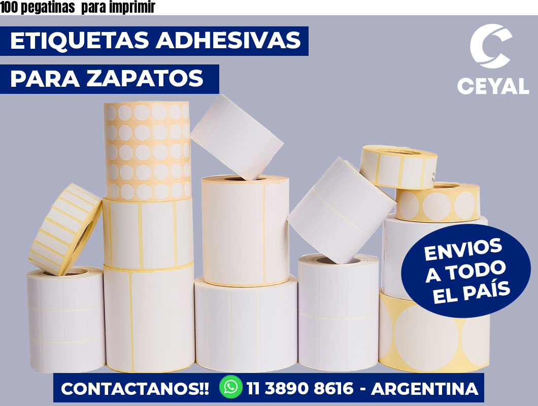 100 pegatinas  para imprimir