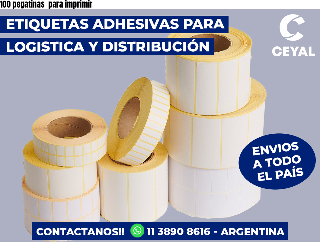 100 pegatinas para imprimir