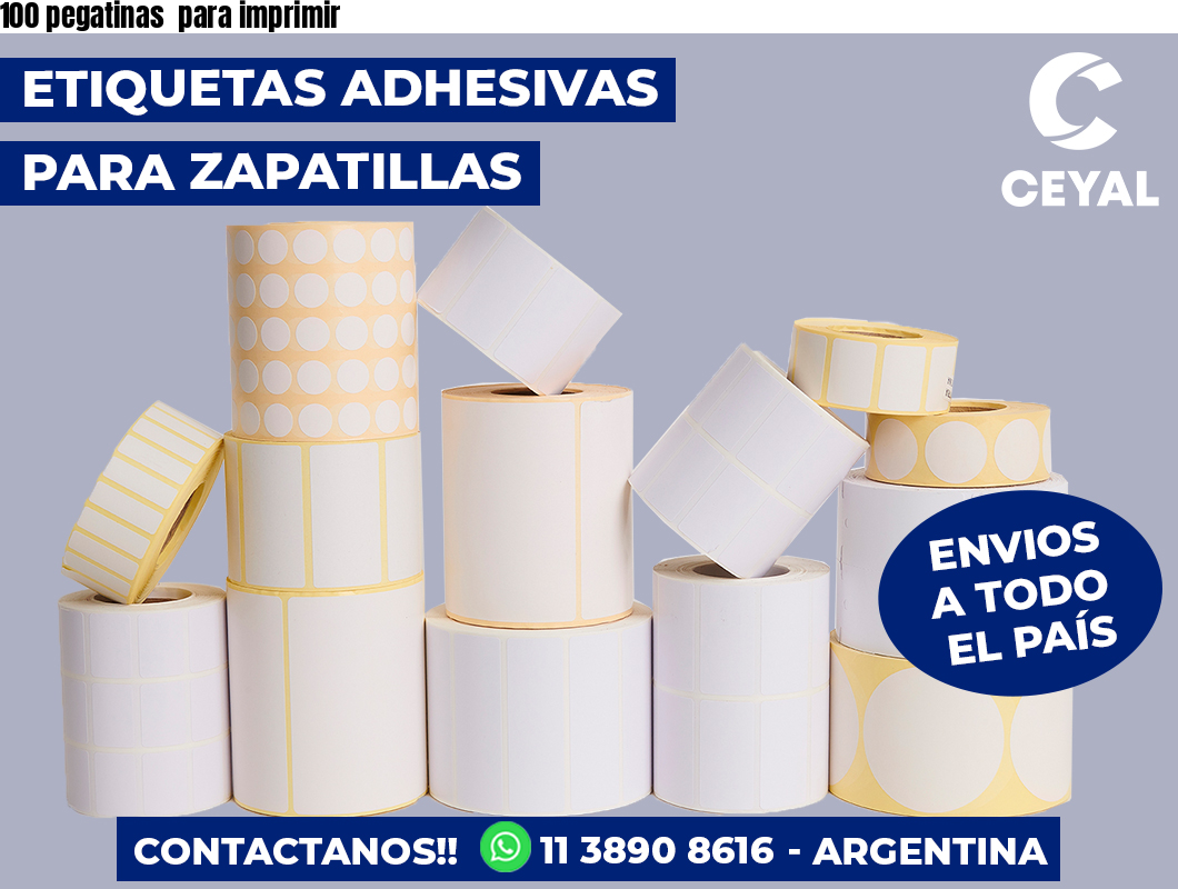 100 pegatinas para imprimir