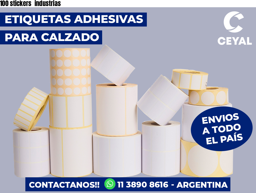 100 stickers  industrias